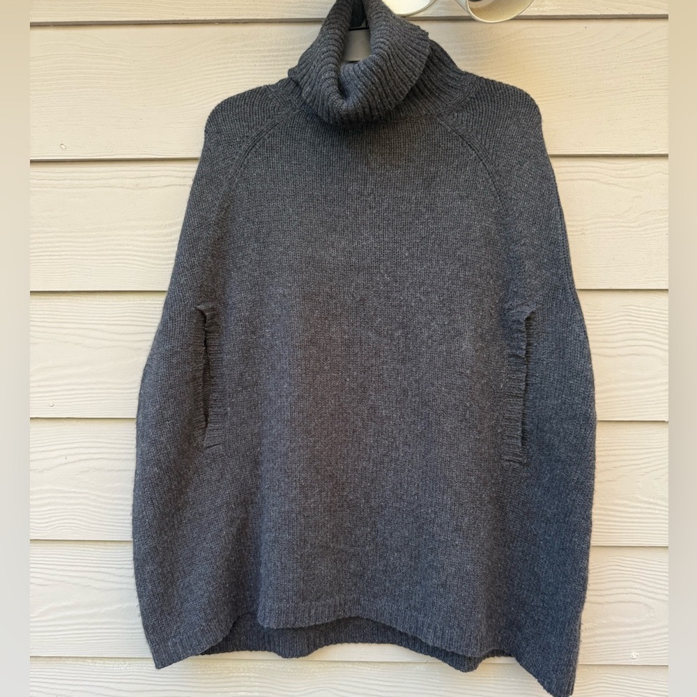 Ann Mashburn Cashmere Gray Turtleneck Women's Sweater